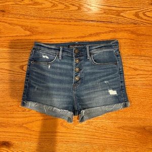 Dark Washed Jean Shorts
